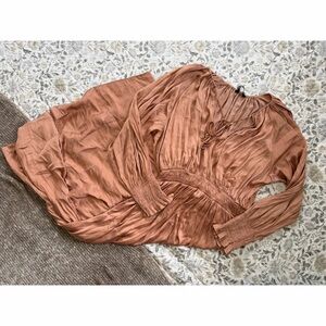 Zara Long Satin Effect Dress - L - EUC!